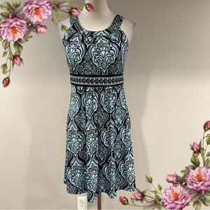 Apt. 9 paisley floral print sleeveless mini dress size small